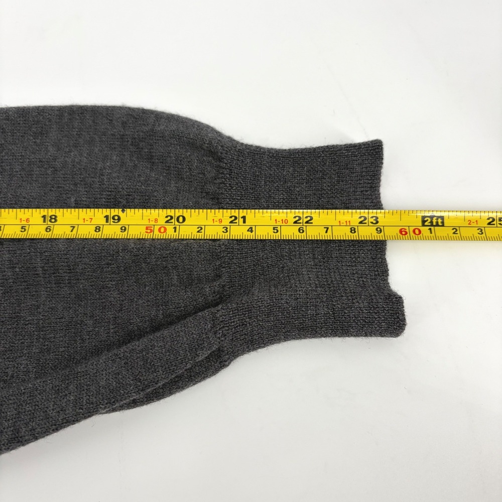 Grant Thomas Women Gray Wool Crew Neck Pullover Sweater Charcoal Size Medium - Picture 8 of 8